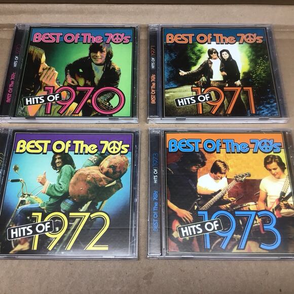 Best Of The 70s Hits 1970 1973 4 Cd Set Cardboard Case Used Good Condition - Picture 3 of 6